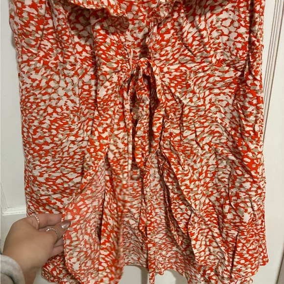 Free People French Quarter Wrap Mini Dress Size M - Picture 3 of 9